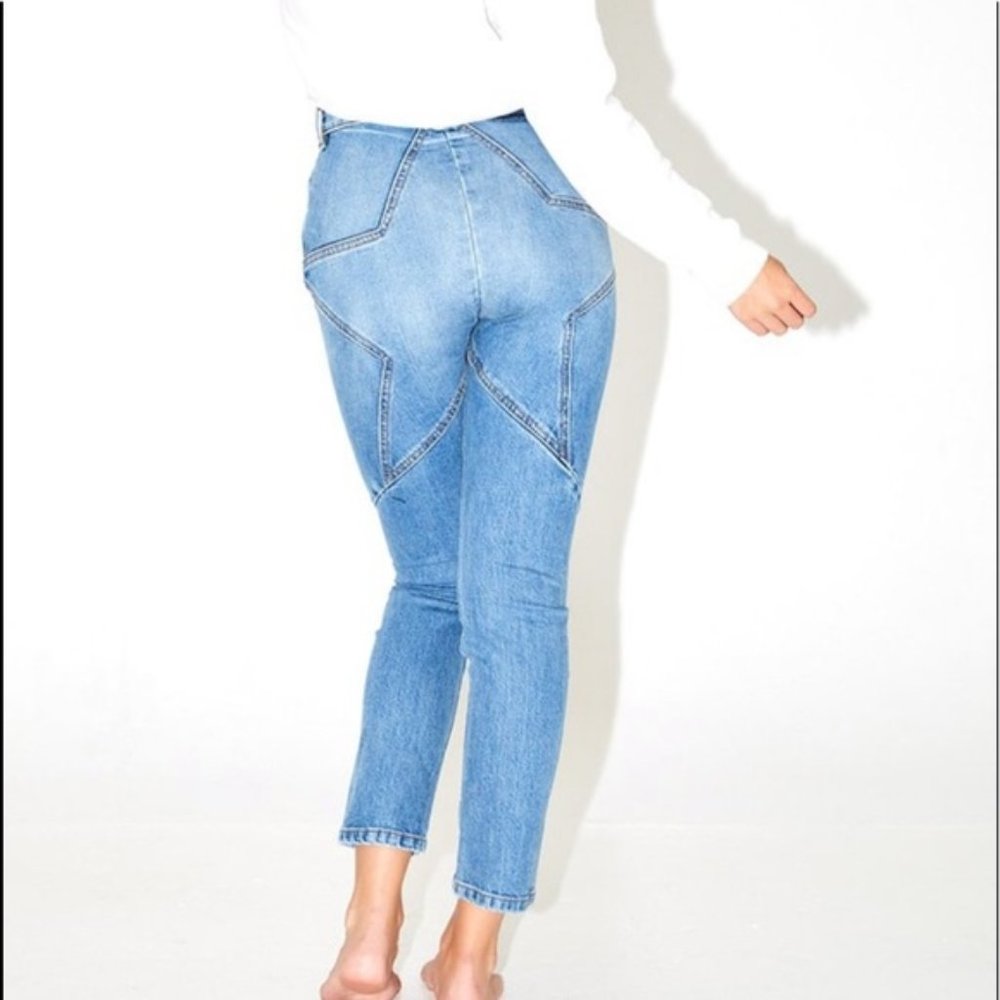 REVICE Star Jeans Collection High Rise Denim Venus Crop Lightyear Wash